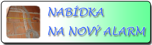 nový alarm na zakázku